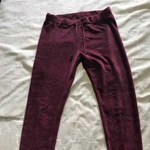 Bluenotes velour jogger pants